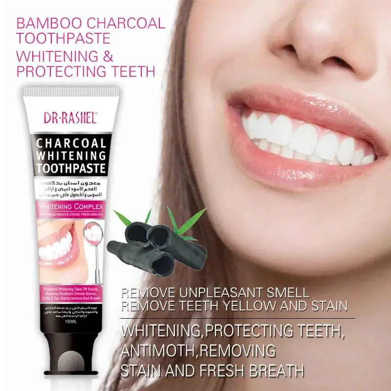 خمیر دندان زغالی دکتر راشل 100گرم نعنایی خمیر دندان زغالی دکتر راشل 100گرم نعنایی