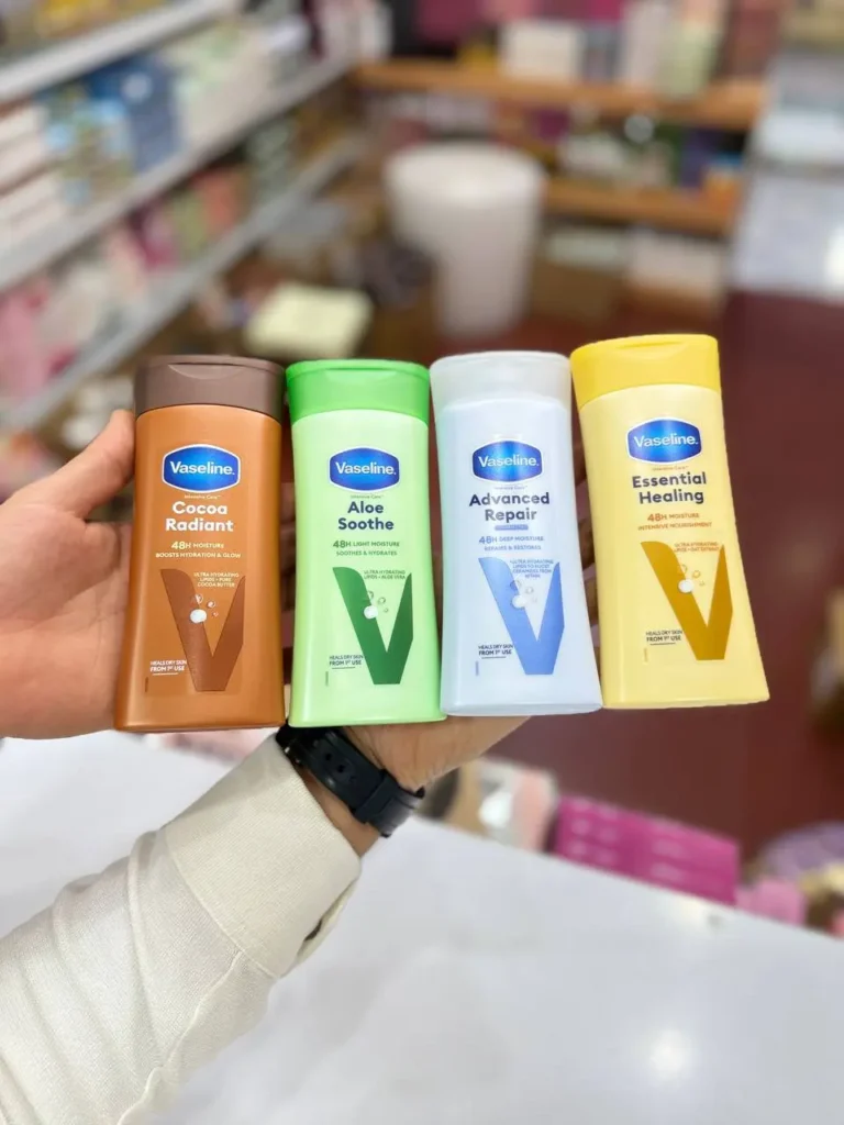 لوسیون بدن وازلین اصلی در چهار رایحه Vaseline Cocoa Glow Lotion 400ml لوسیون بدن وازلین اصلی در چهار رایحه Vaseline Cocoa Glow Lotion 400ml