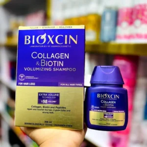 bioxcin شامپو بیوتین بیوکسین ضد ریزش و حجم دهنده کلاژن