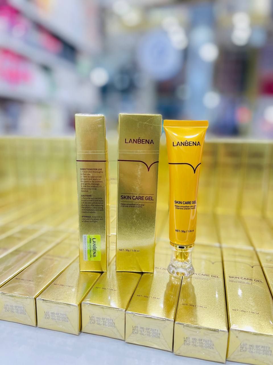 ژل ترمیم کننده جای جوش و اسکار لانبنا LANBENA- از بین برنده فوری جای جوش صورت